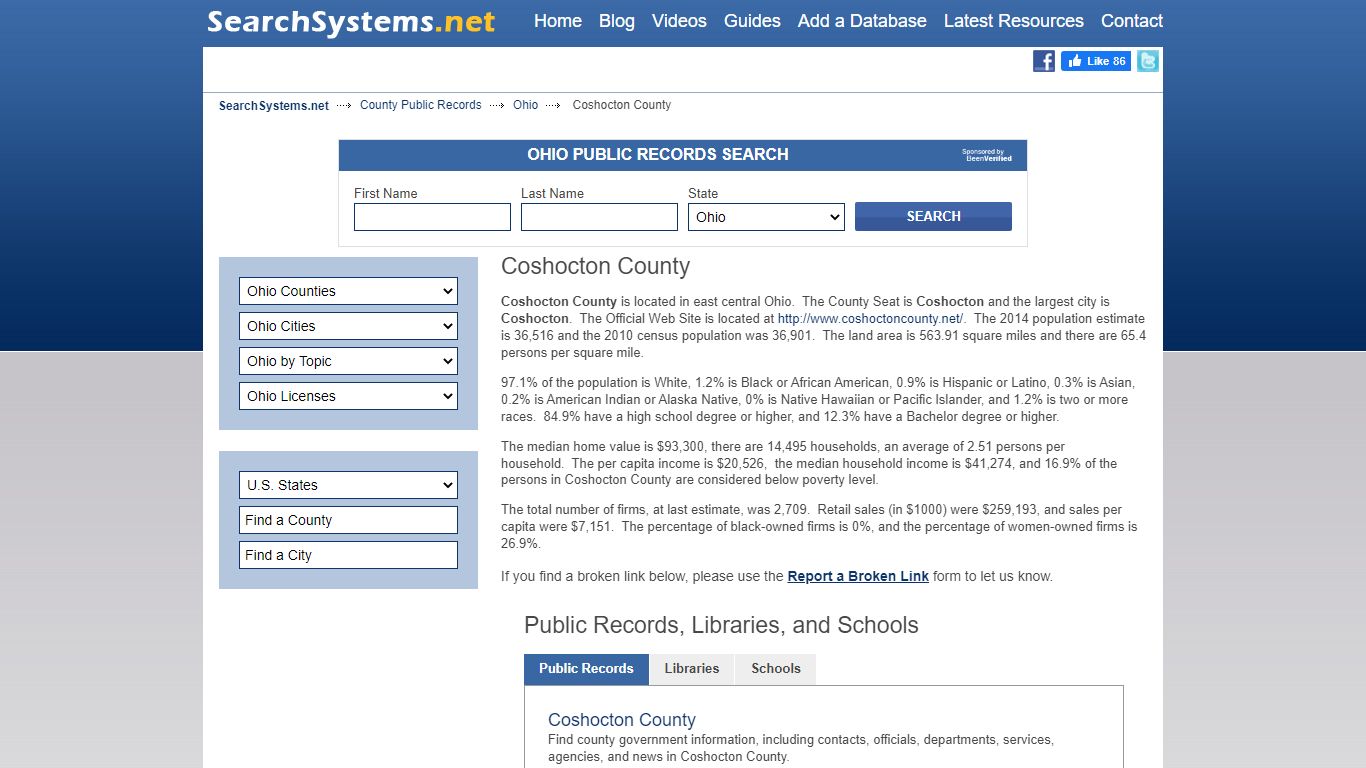 Coshocton County Criminal and Public Records